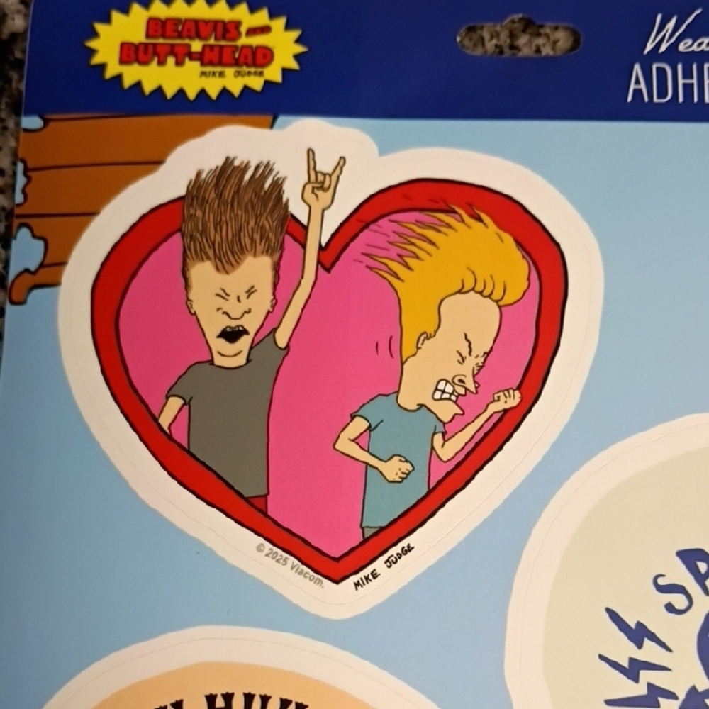 Beavis and Butthead Valentines Day Stickers